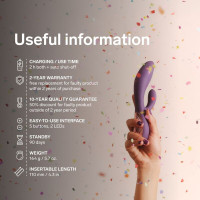 Lelo Ina Thrust vibromasseur rabbit à va-et-vient violet