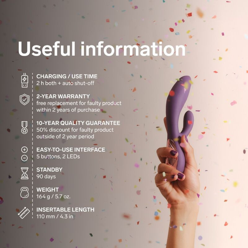 Lelo Ina Thrust vibromasseur rabbit à va-et-vient violet