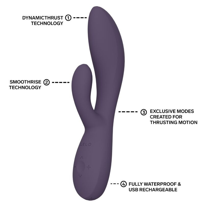 Lelo Ina Thrust vibromasseur rabbit à va-et-vient violet