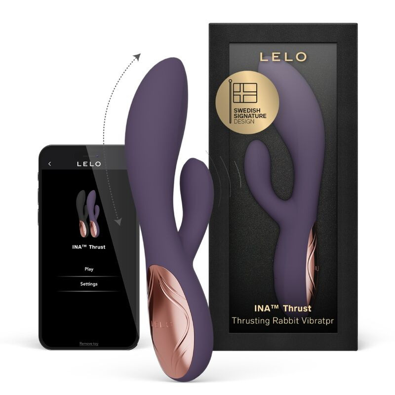Lelo Ina Thrust vibromasseur rabbit à va-et-vient violet