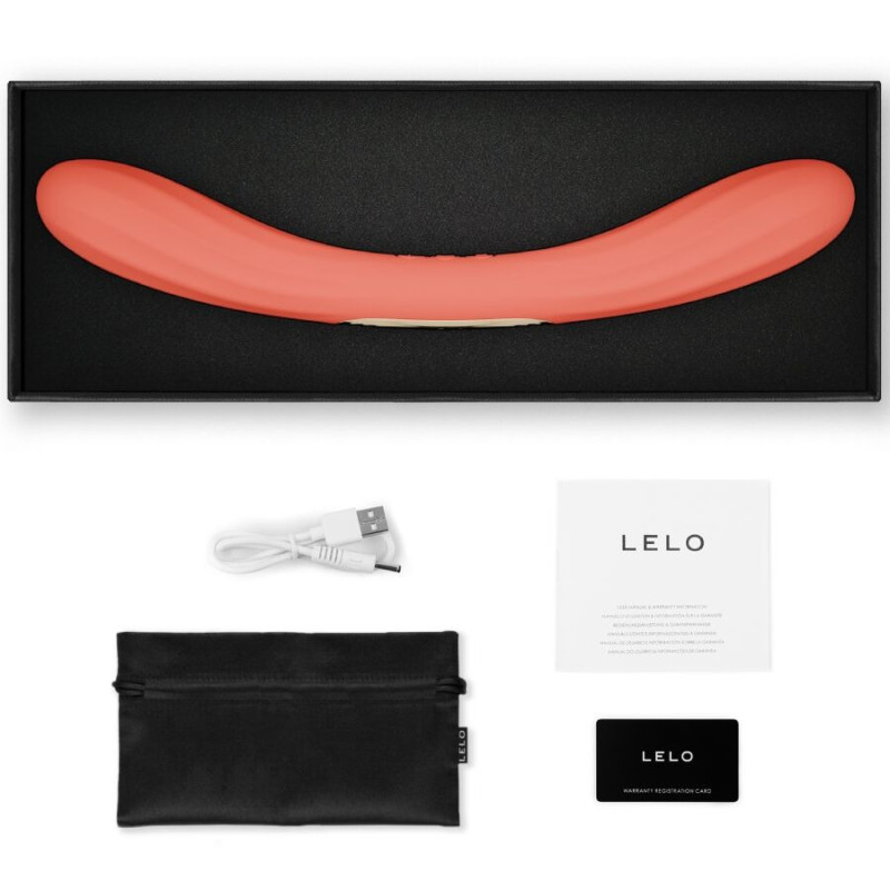 Lelo Boomerang vibromasseur double extrémité corail