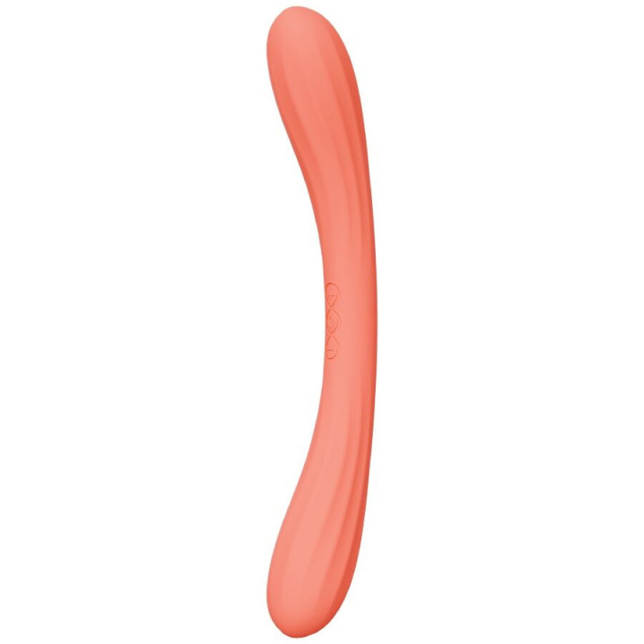 Lelo Boomerang vibromasseur double extrémité corail