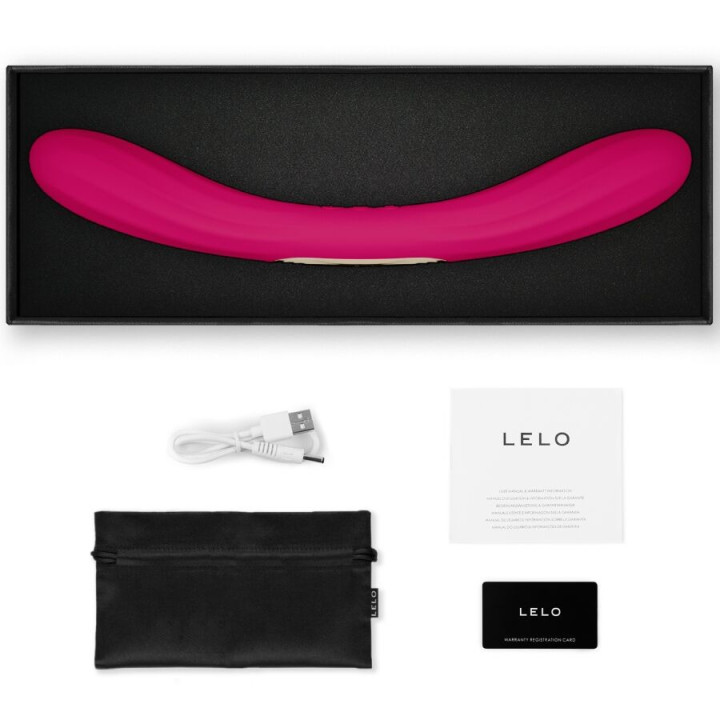 Lelo Boomerang Vibromasseur Double Embout Cerise