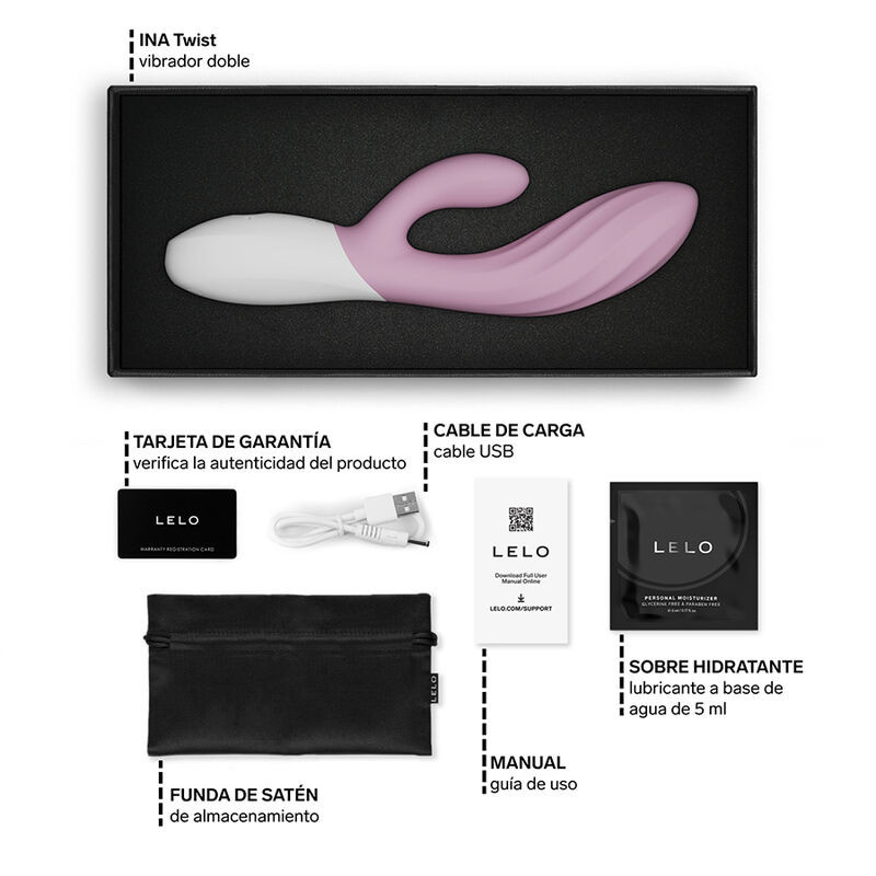 Lelo Ina Twist Vibromasseur rose