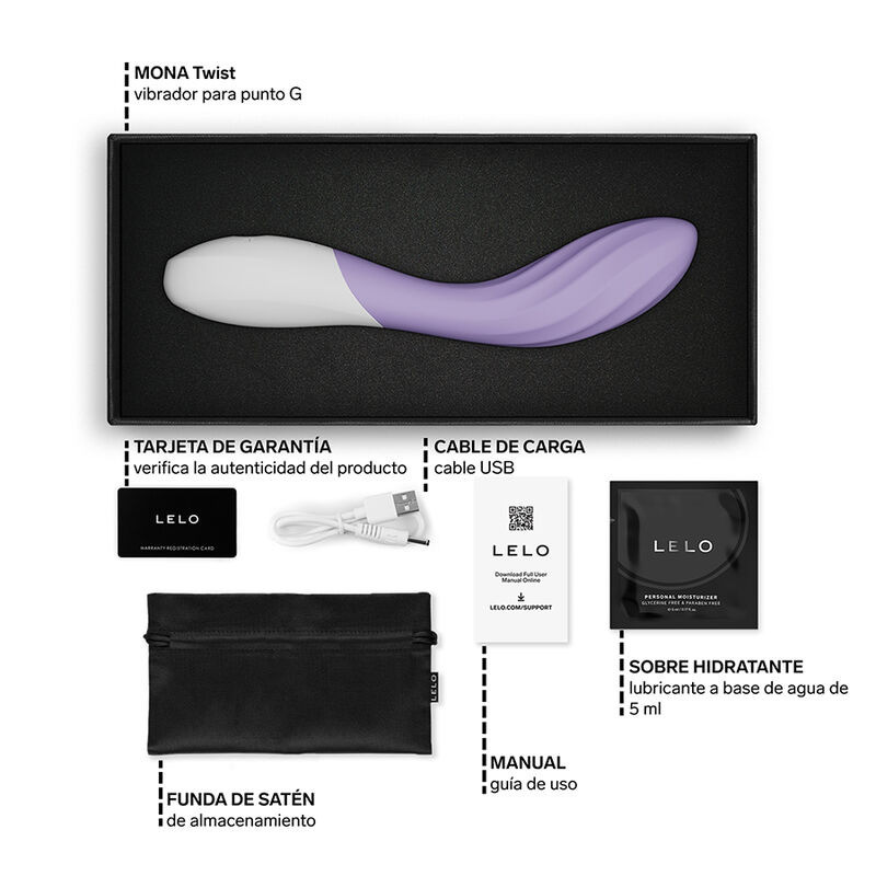 Lelo Mona Twist Vibromasseur point G lavande