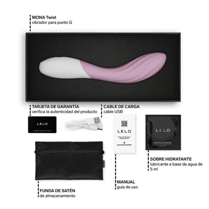 Lelo Mona Twist Vibromasseur point G rose