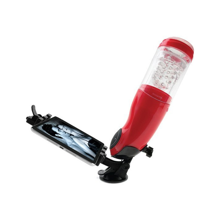 PDX Mega Bator Usb Masturbateur Masculin Bouche Rouge