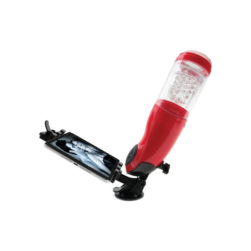 PDX Mega Bator Usb Masturbateur Masculin Bouche Rouge