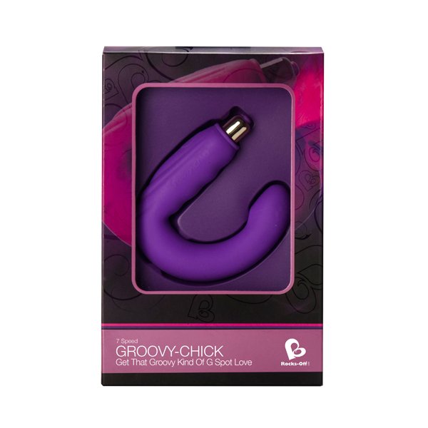 Groovy violet de 7 vitesses point G vibrateur Chick