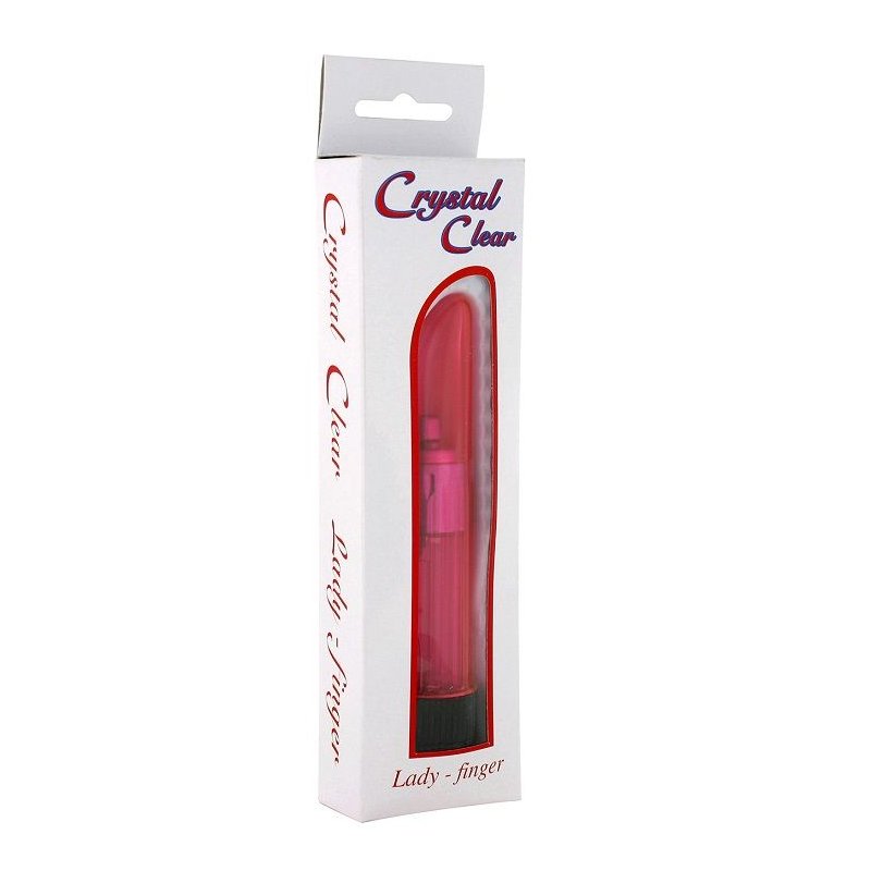 Vibrador Dedo Dama Transparente Rosa