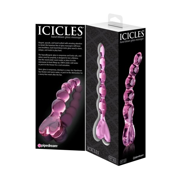 Gode Icicles 43 en Verre