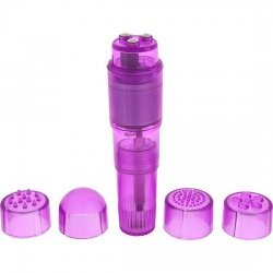 Stimulateur Lilas avec Embouts Interchangeables