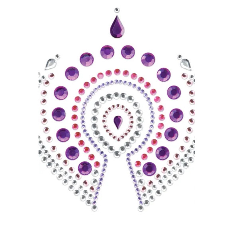 Adhésif bijoux Flamboyant violet rose
