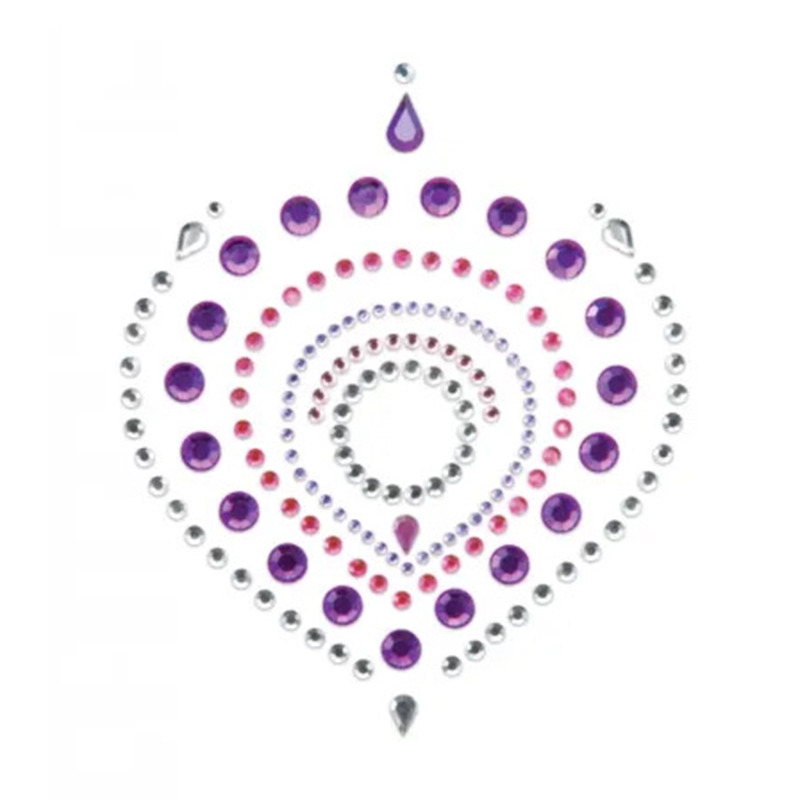 Adhésif bijoux Flamboyant violet rose