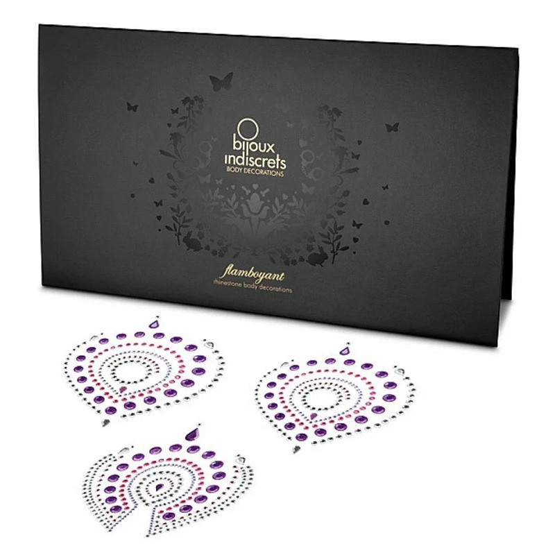 Adhésif bijoux Flamboyant violet rose