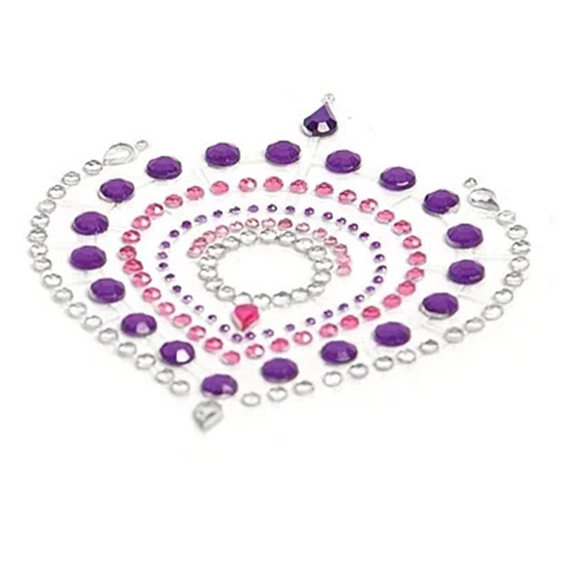 Adhésif bijoux Flamboyant violet rose
