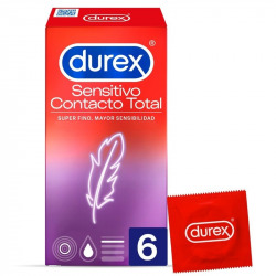 Préservatifs Durex sensible un contact complet 6 Uds