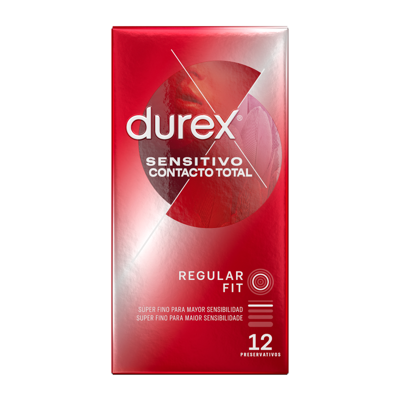 Préservatifs Durex Sensitive Total Contact 12 PCs