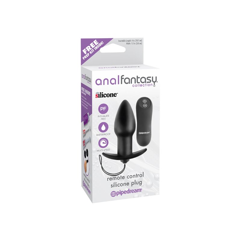 Plug Anal en Silicone Vibromasseur avec Télécommande Anal Fantasy