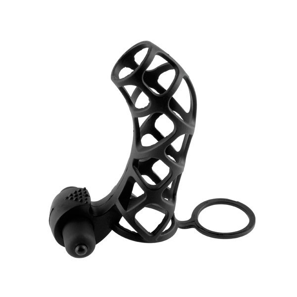 Gaine pour Pénis en Silicone avec Vibromasseur