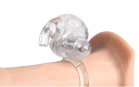Anneau Vibrant en Silicone Transparent