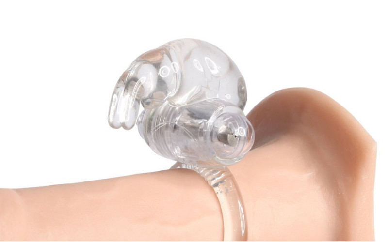 Anneau Vibrant en Silicone Transparent