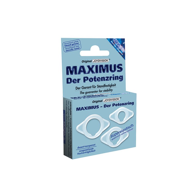 Anillos Pene Maximus Pack Extra Pequeño, Pequeño y Mediano