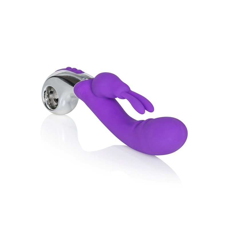 Embrace Wand Vibrador con Conejito Rampante Morado