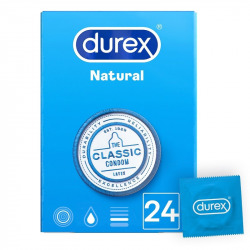 Preservativos Durex Natural Plus 24 Uds