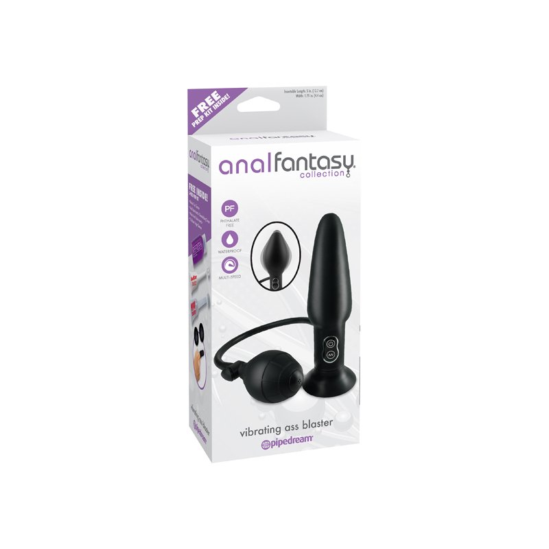 Plug Hinchable Vibrador Anal Fantasy