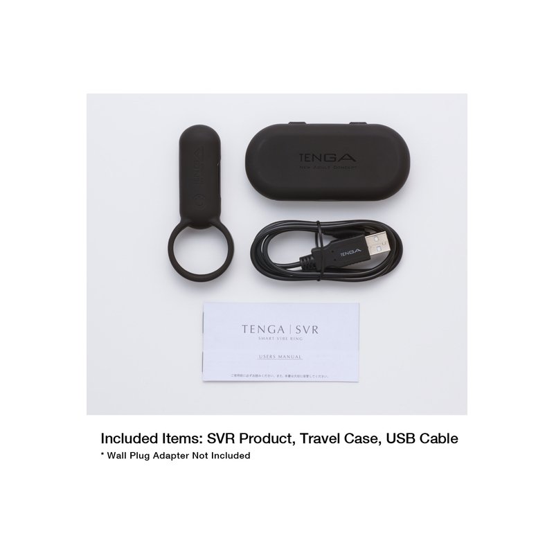 Anillo Vibrador Negro Tenga SVR Smart