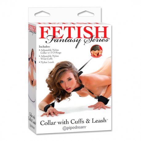 Fetish Fantasy Collar con Correa y Esposas