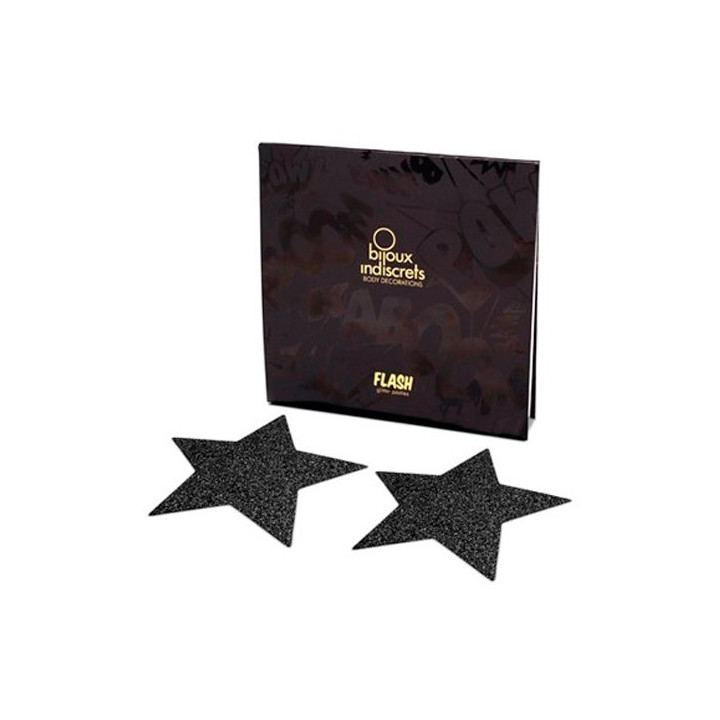 Cubrepezones Flash Estrella Negra