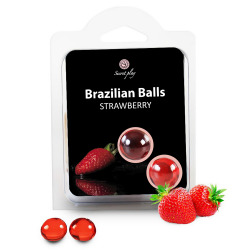 Brazilian Balls Lubricantes Aroma Fresa