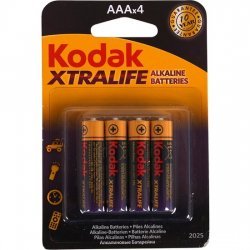 Set 4 Piles AAA Alcalines LR3 Xtralife Kodak