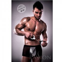 Boxer Men Metal 004 Black Lingerie