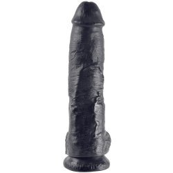 King Cock Pene Realístico con Testículos 25.5 cm Negro