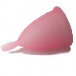 Rose de fille coupe coupelle menstruelle taille L