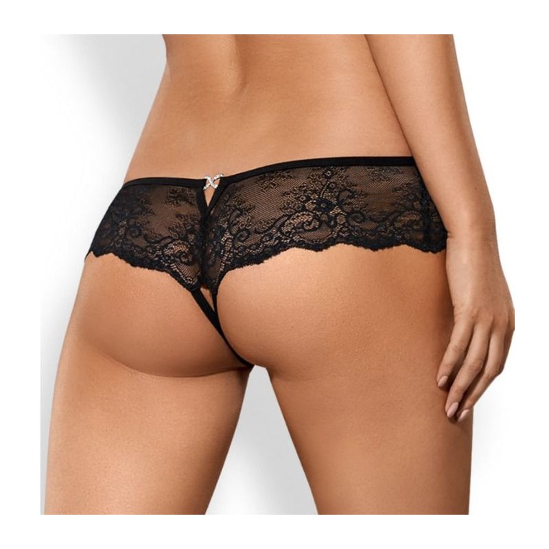 Panties con Abertura Merossa Negro