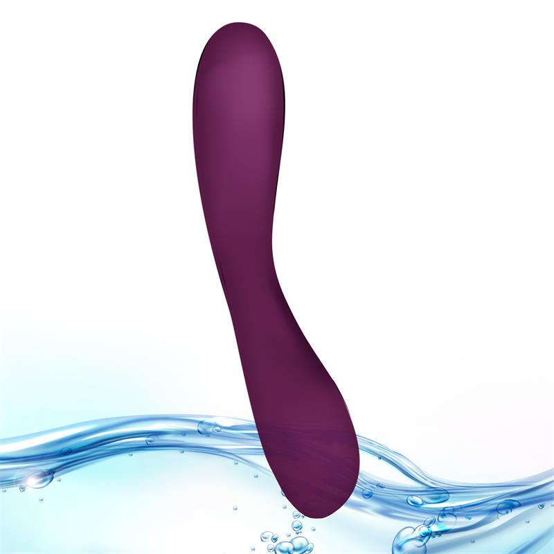 Lilas de vibrateur lisse silicone rechargeable Pourmeprotéger