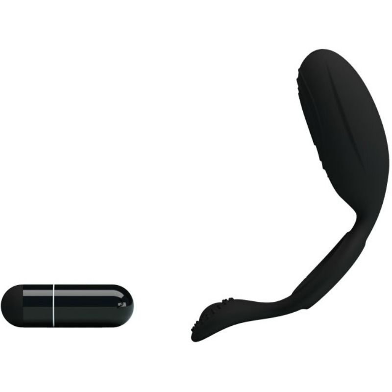 Anillo Vibrador con Estimulador Ethel Negro