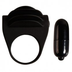 Chester Anneau Pénis Vibrant Silicone Noir