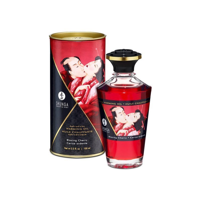 Shunga Aceite Efecto Calor Cereza 100 ml