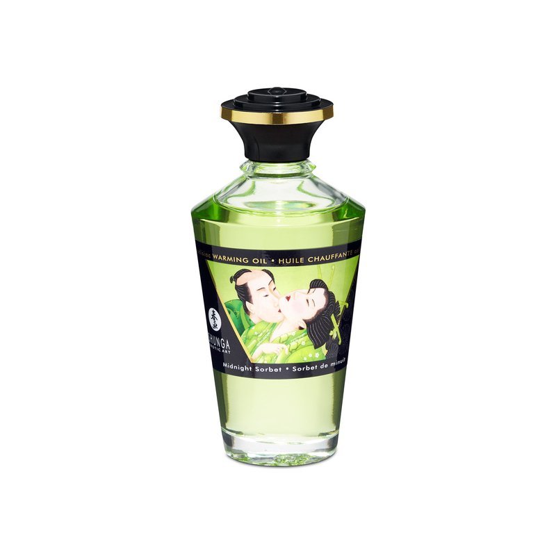 Shunga Aceite Efecto Calor Sorbete Medianoche 100 ml