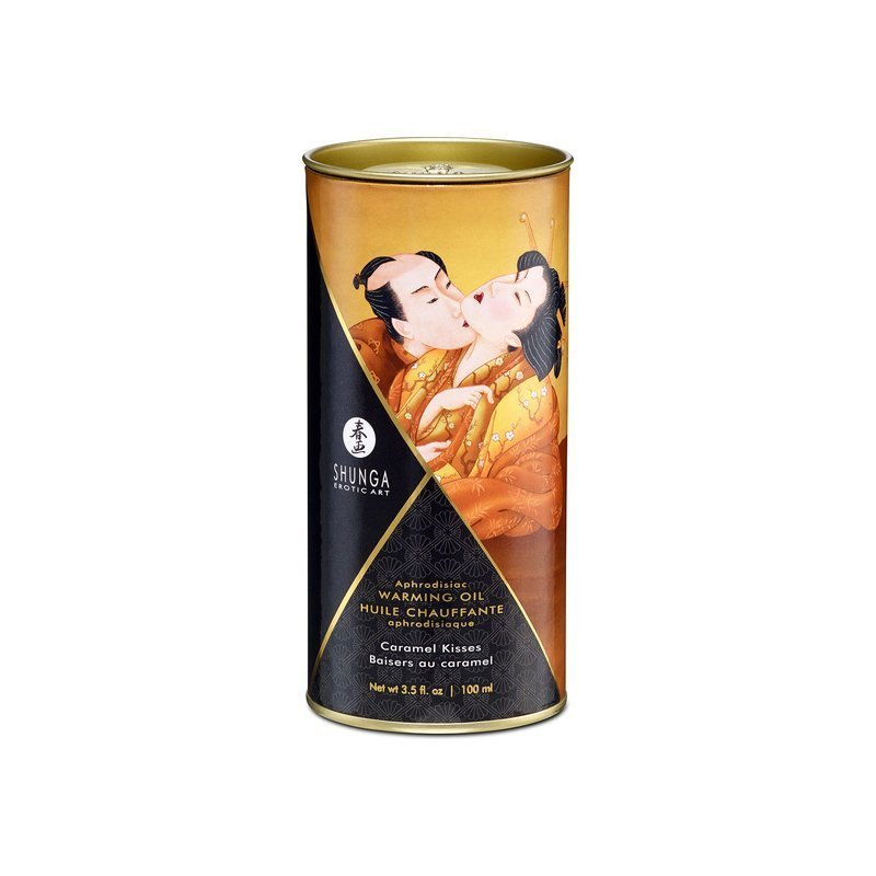 Shunga Aceite Efecto Calor Besos de Caramelo 100 ml