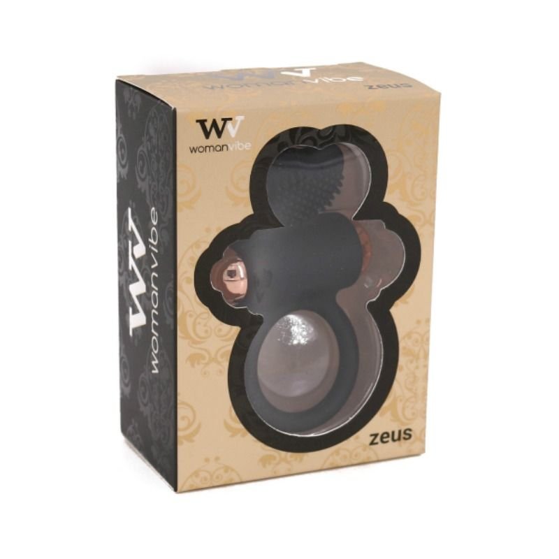 Anillo Vibrador Zeus de Womanvibe Negro