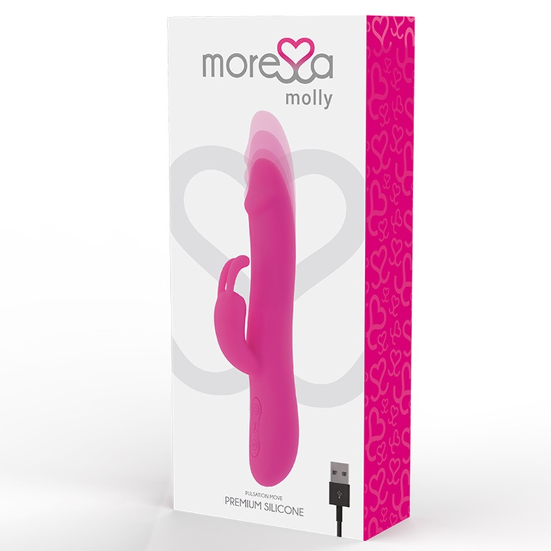 Conejito Molly Premium Silicone Recargable Rosa