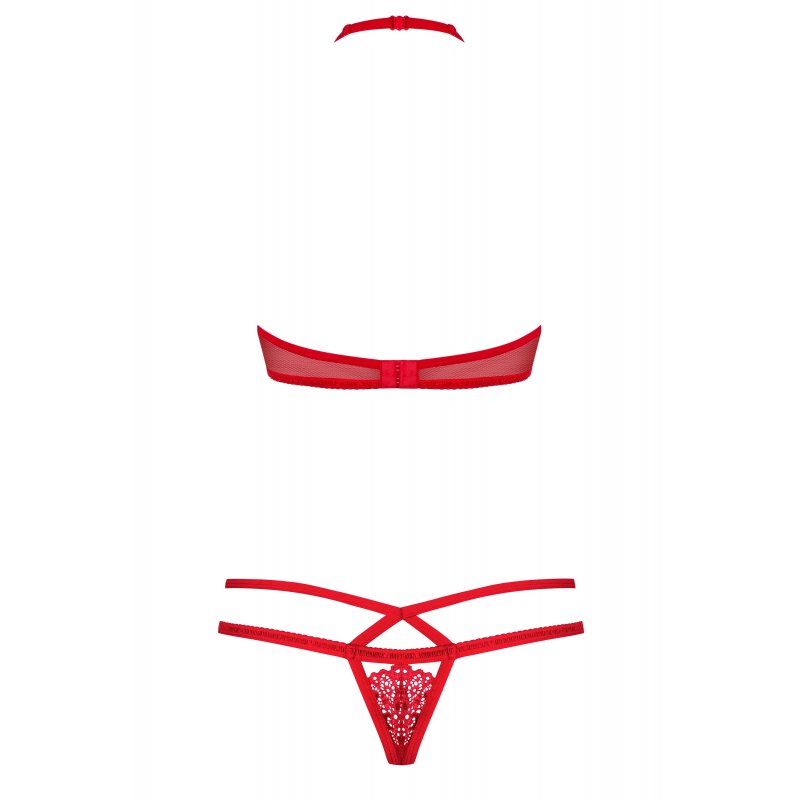 Conjunto Set de 2 Piezas 838 –Set-3 Rojo con Encaje