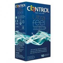 Control Adapta Ultra Feel 30% más Fino 10 Uds