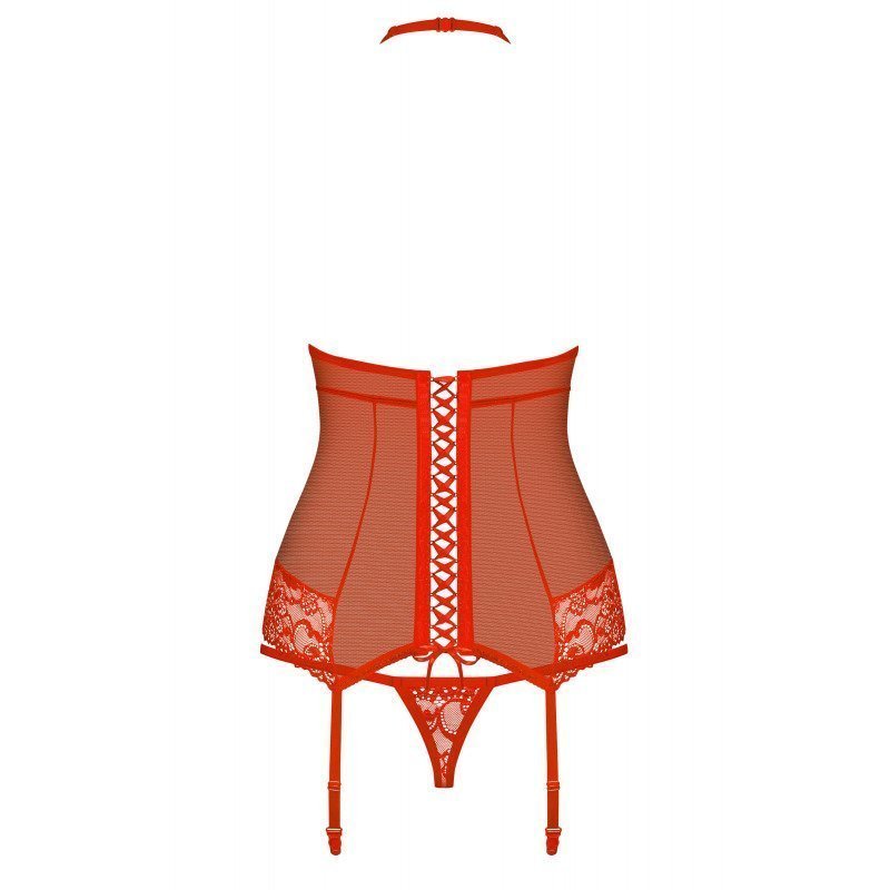 Corset 838-Cor-3 Bordados Rojo